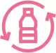 Recyclable plastic bottle for on-the-go hydration